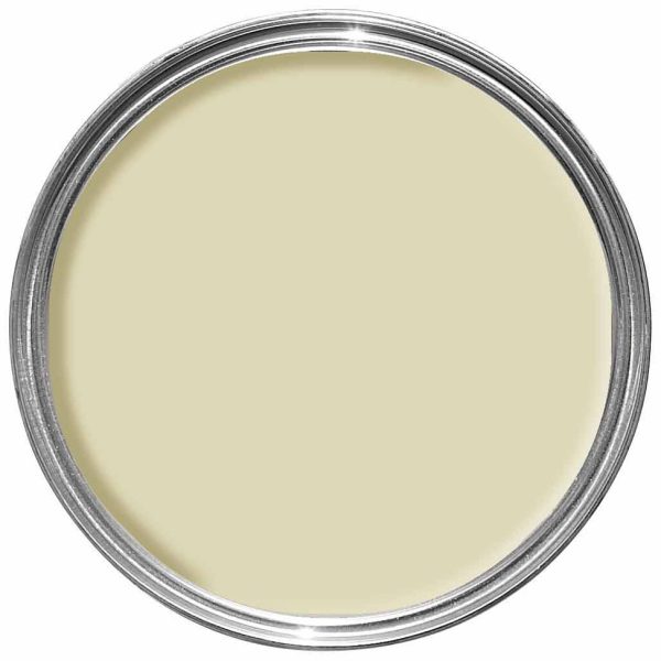 Vopsea alba satinata 20 la suta luciu pentru exterior Farrow and Ball Exterior Eggshell NHM Skimmed milk White No.W7 750 ml