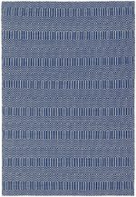 Covor albastru bombac, geometric modern Sloan Blue, 100x150 cm
