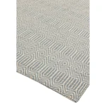 Covor ou de rață din bumbac lână lucrat manual modern outdoor model geometric Sloan Duck Egg 4 mm 160x230 cm SLOA160230DUCK