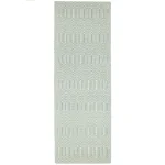 Covor ou de rață din bumbac lână lucrat manual modern outdoor model geometric Sloan Duck Egg 4 mm 160x230 cm SLOA160230DUCK