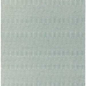 Covor ou de rață din bumbac lână lucrat manual modern outdoor model geometric Sloan Duck Egg 4 mm 160x230 cm SLOA160230DUCK