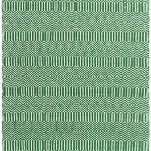 Covor verde din bumbac lână lucrat manual modern outdoor model geometric Sloan Green 4 mm 160x230 cm SLOA160230GREE