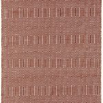 Covor din bumbac lana lucrat manual modern outdoor model geometric Sloan Marsala 4 mm 120×170 cm SLOA120170MARS