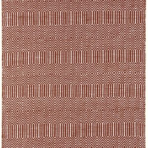 Covor din bumbac lana lucrat manual modern outdoor model geometric Sloan Marsala 4 mm 120x170 cm SLOA120170MARS