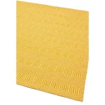 Covor mustar din bumbac lână lucrat manual modern outdoor model geometric Sloan Mustard 4 mm 160x230 cm SLOA160230MUST