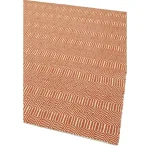 Covor orange din bumbac lână lucrat manual modern outdoor model geometric Sloan Orange 4 mm 120x170 cm SLOA120170ORAN