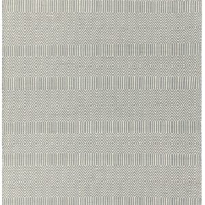 Covor argintiu din bumbac lână lucrat manual modern outdoor model geometric Sloan Silver 4 mm 160x230 cm SLOA160230SILV