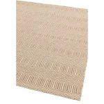Covor taupe din bumbac lână lucrat manual modern outdoor model geometric Sloan Taupe 4 mm 120x170 cm SLOA120170TAUP