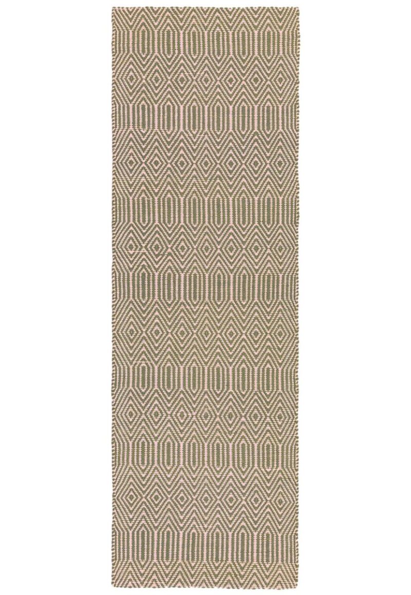 Covor taupe din bumbac lână lucrat manual modern outdoor model geometric Sloan Taupe 4 mm 120x170 cm SLOA120170TAUP - imagine 5