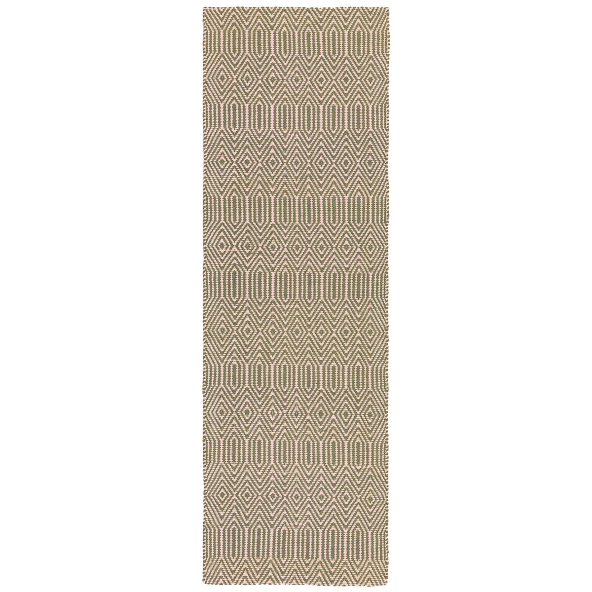 Covor taupe din bumbac lână lucrat manual modern outdoor model geometric Sloan Taupe 4 mm 120x170 cm SLOA120170TAUP