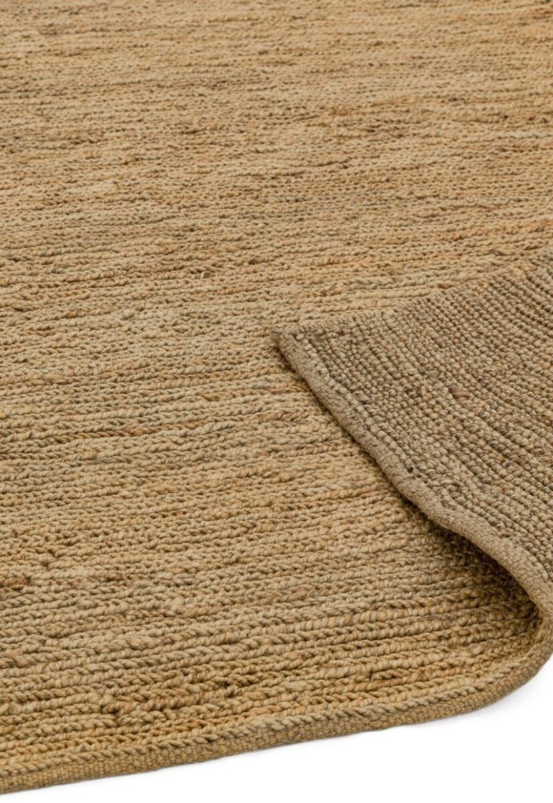 Covor natural din iută lucrat manual modern model uni Soumak Natural 6 mm 66x200 cm SOUM066200NATU - imagine 4
