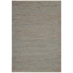 Covor argintiu din iută lucrat manual modern model uni Soumak Silver 6 mm 160x230 cm SOUM160230SILV