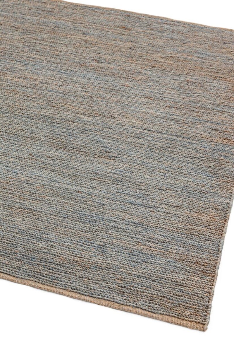 Covor argintiu din iută lucrat manual modern model uni Soumak Silver 6 mm 200x300 cm SOUM200300SILV - imagine 4