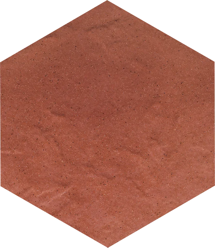 Gresie klinker hexagonala, rosu teracota, exterior, Taurus Rosa 26×26 cm