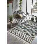 Covor verde traditional model geometric 3d Taza Green 15 mm 160x230 cm TAZA1602300001