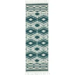 Covor verde traditional model geometric 3d Taza Green 15 mm 80x240 cm TAZA0802400001