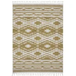 Covor ocru traditional model geometric 3d Taza Ochre 15 mm 160×230 cm TAZA1602300002