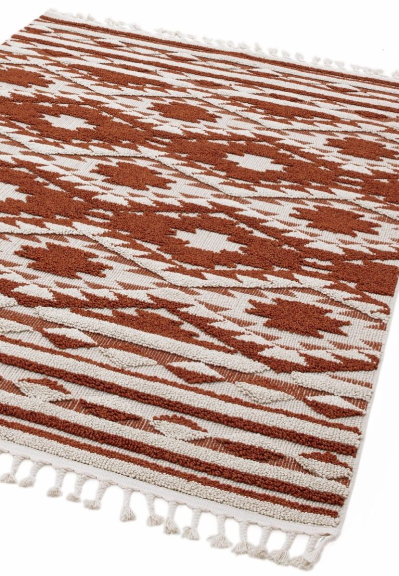 Covor terracotta traditional model geometric 3d Taza Terracotta 15 mm 80x240 cm TAZA0802400003 - imagine 4