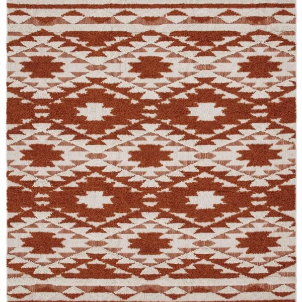 Covor terracotta traditional model geometric 3d Taza Terracotta 15 mm 200x290 cm TAZA2002900003