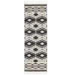 Covor negru traditional model geometric 3d Taza Black 15 mm 80x240 cm TAZA0802400004