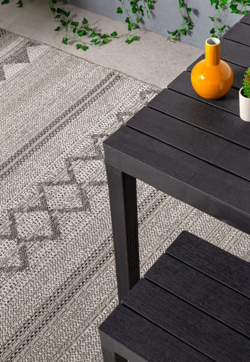 Covor natural modern outdoor model geometric Varanda Natural Diamond 2 mm 120x170 cm VARA120170VA01 - imagine 3
