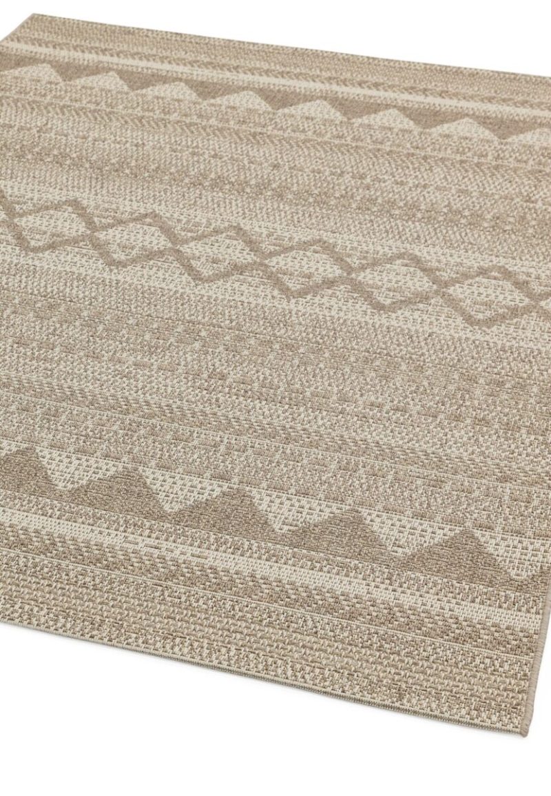 Covor bej modern outdoor model geometric Varanda Beige Diamond 2 mm 160x230 cm VARA160230VA02 - imagine 4