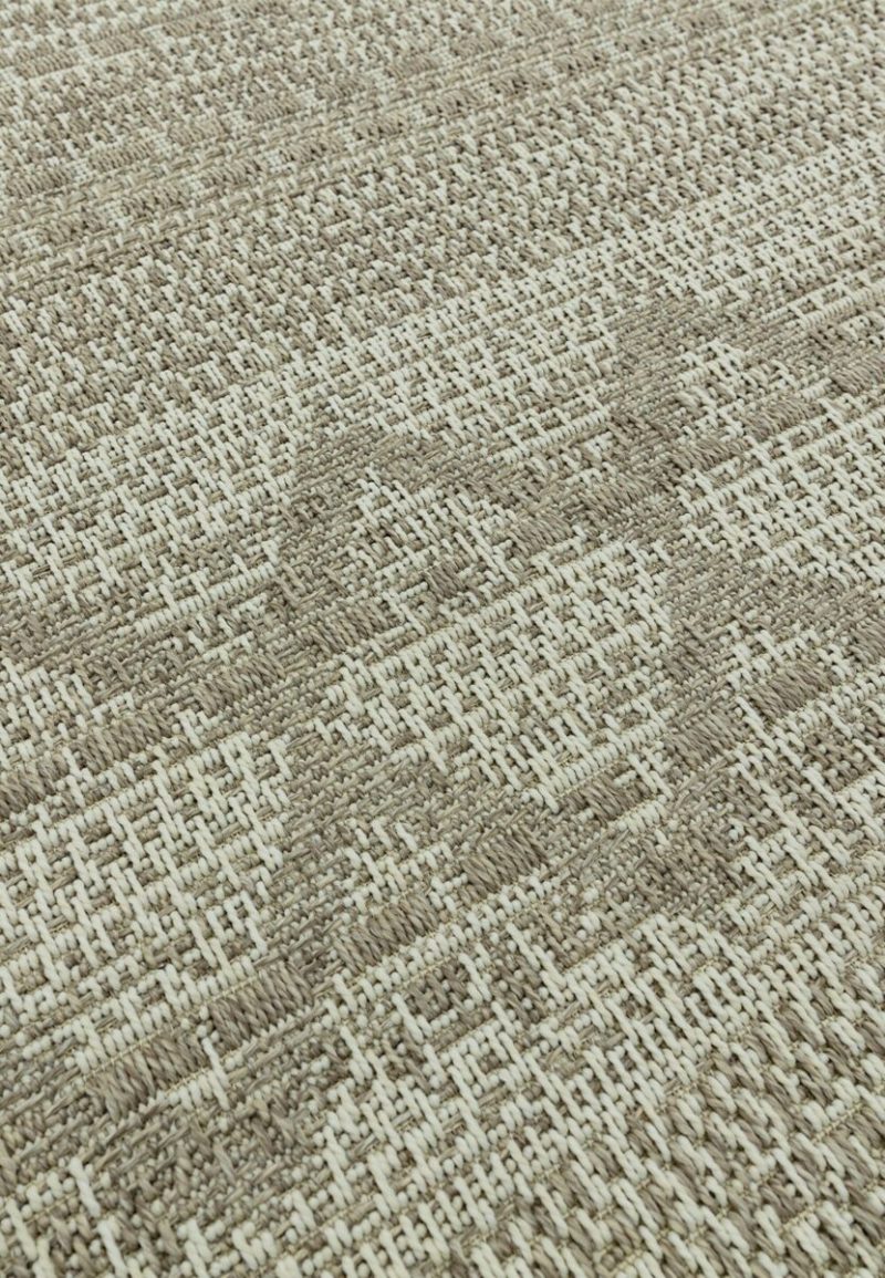 Covor bej modern outdoor model geometric Varanda Beige Diamond 2 mm 160x230 cm VARA160230VA02 - imagine 5