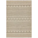 Covor bej modern outdoor model geometric Varanda Beige Diamond 2 mm 200×290 cm VARA200290VA02