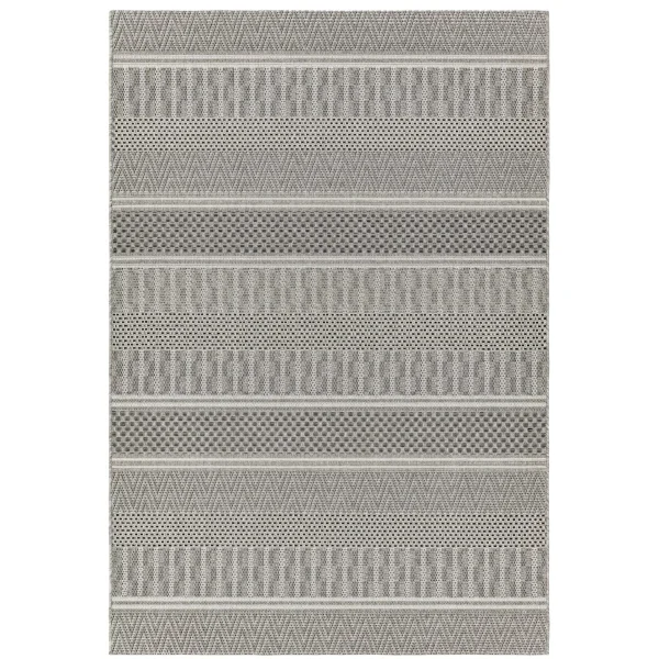 Covor natural modern outdoor model geometric Varanda Natural Stripe 2 mm 200x290 cm VARA200290VA04