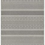 Covor natural modern outdoor model geometric Varanda Natural Stripe 2 mm 80×150 cm VARA080150VA04