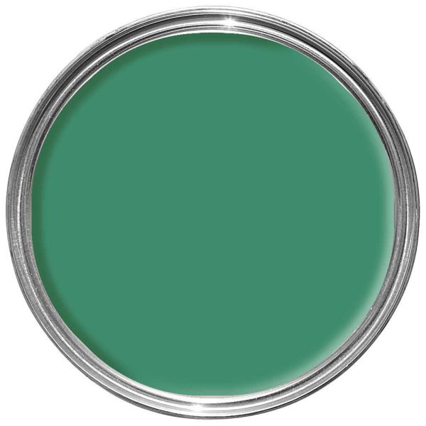 Vopsea verde satinata, Exterior, Eggshell Verdigris Green, Farrow and Ball, No.W50, 750 ml