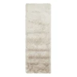 Covor pufos sampanie modern model uni Whisper Champagne 40 mm 65x135 cm WHIS065135CHAM