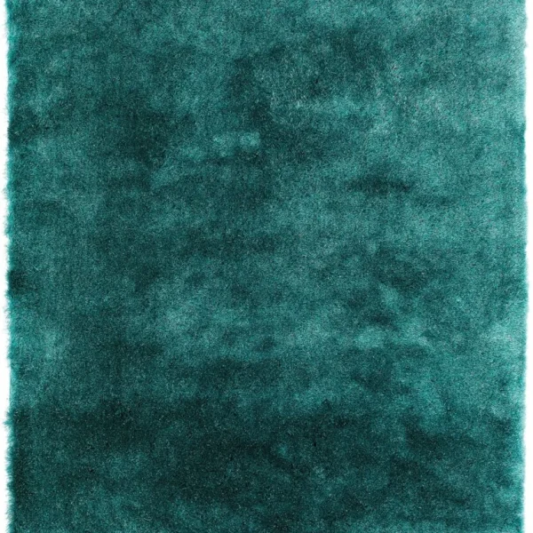 Covor pufos teal modern model uni Whisper Dark Teal 40 mm 65x135 cm WHIS065135DTEA