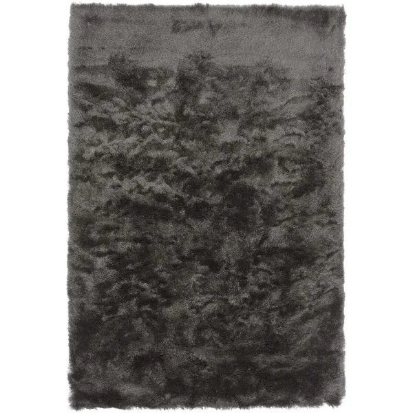 Covor pufos graphite modern model uni Whisper Graphite 40 mm 090x150 cm WHIS090150GRAP