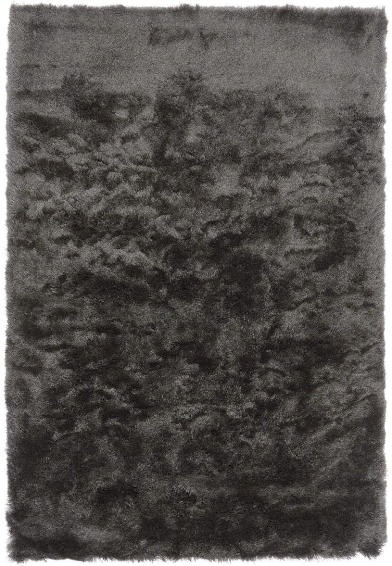 Covor pufos graphite modern model uni Whisper Graphite 40 mm 140x200 cm WHIS140200GRAP