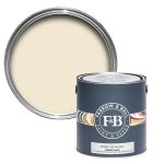 Vopsea ecologică albă mată 2 la suta luciu pentru interior Farrow  Ball Dead Flat White Tie No. 2002- 2.5L