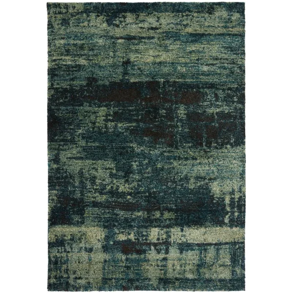 Covor pufos modern model abstract Yale Ocean 16 mm 80x150 cm YALE0801500006