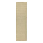 Covor pufos bej din lână lucrat manual modern model uni York Runner Beige 9 mm 068x240 cm YORK068240BEIG