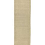 Covor pufos bej din lână lucrat manual modern model uni York Runner Beige 9 mm 068×240 cm YORK068240BEIG