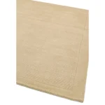 Covor pufos bej din lână lucrat manual modern model uni York Runner Beige 9 mm 068x240 cm YORK068240BEIG
