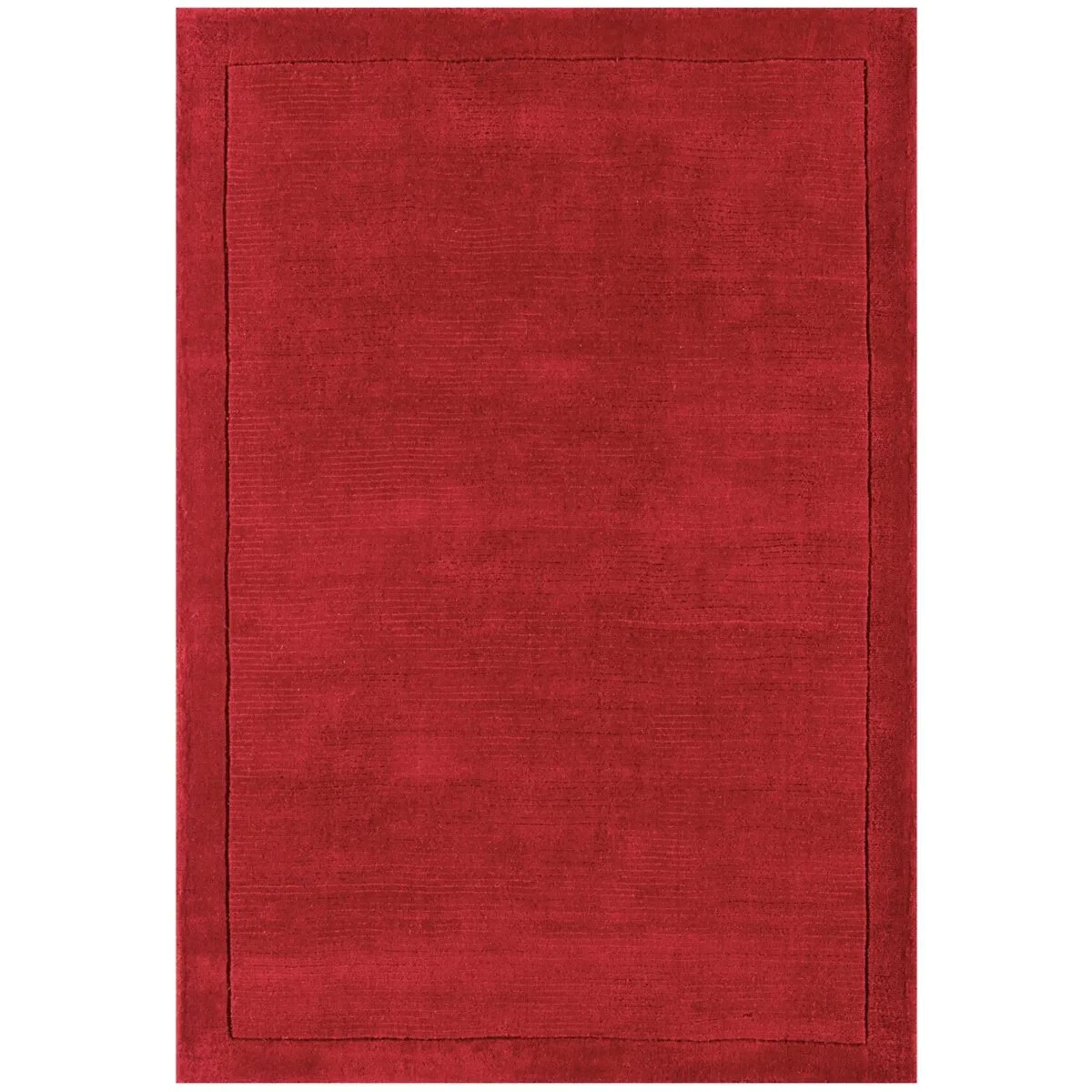 Covor pufos din lână lucrat manual modern model uni York Runner Poppy 9 mm 068x240 cm YORK068240POPP