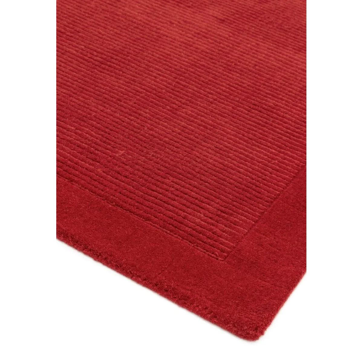 Covor pufos din lână lucrat manual modern model uni York Runner Poppy 9 mm 068x240 cm YORK068240POPP