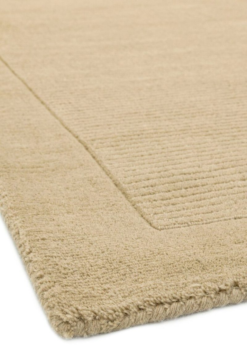 Covor pufos bej din lână lucrat manual modern model uni York Beige 9 mm 120x170 cm YORK120170BEIG - imagine 5