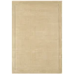 Covor pufos bej din lână lucrat manual modern model uni York Beige 9 mm 160×230 cm YORK160230BEIG