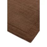 Covor pufos maro din lână lucrat manual modern model uni York Chocolate 9 mm 200x290 cm YORK200290CHOC