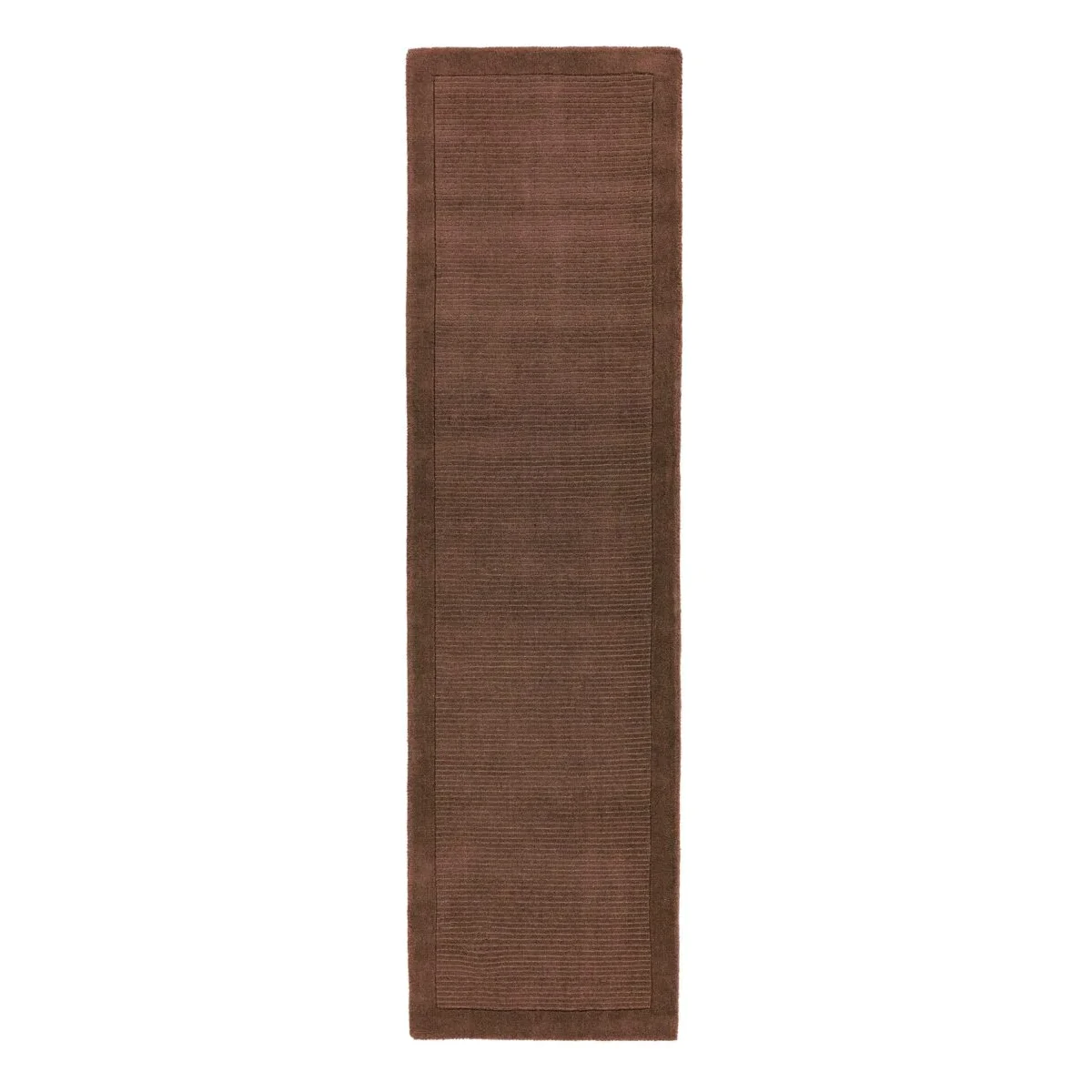 Covor pufos maro din lână lucrat manual modern model uni York Chocolate 9 mm 200x290 cm YORK200290CHOC