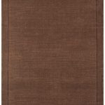 Covor pufos maro din lână lucrat manual modern model uni York Chocolate 9 mm 200×290 cm YORK200290CHOC