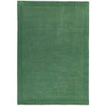 Covor pufos verde din lână lucrat manual modern model uni York Forest Green 9 mm 200×290 cm YORK200290FORE