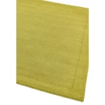 Covor pufos verde din lână lucrat manual modern model uni York Green 9 mm 200x290 cm YORK200290GREE