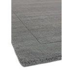 Covor pufos gri din lână lucrat manual modern model uni York Grey 9 mm 200x290 cm YORK200290GREY
